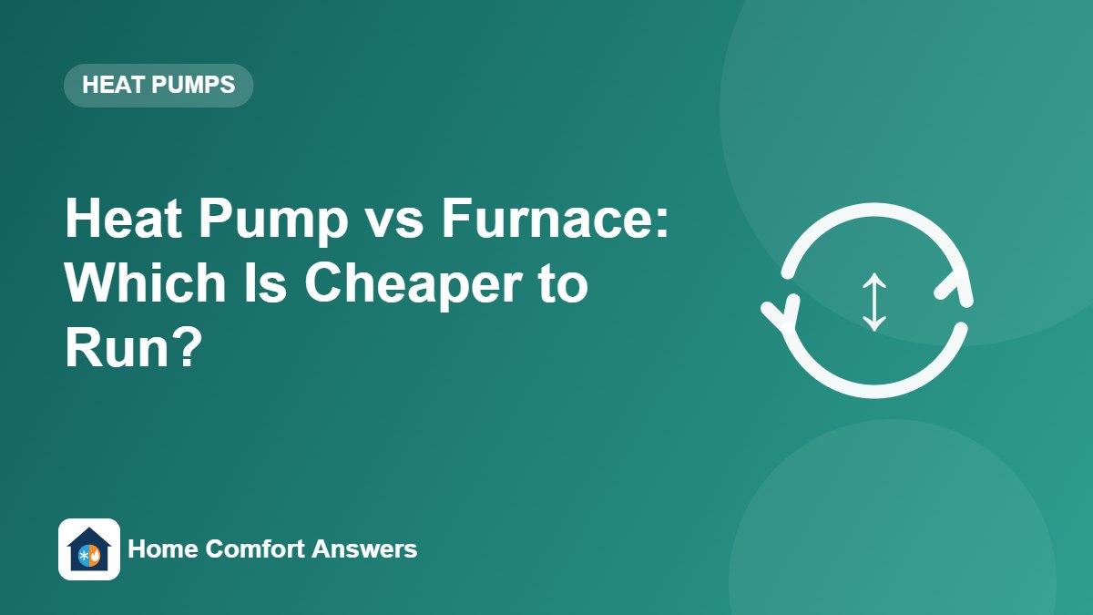 Heat Pump vs Furnace: Which Is Cheaper to Run?