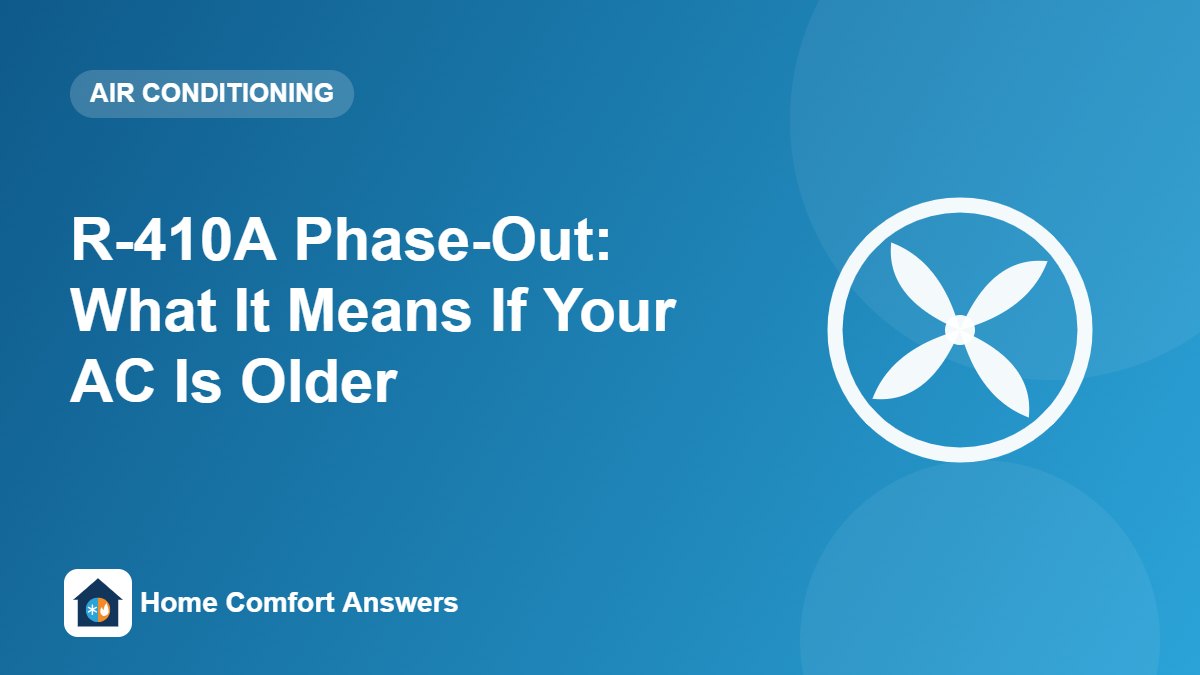R-410A Phase-Out: What It Means If Your AC Is Older